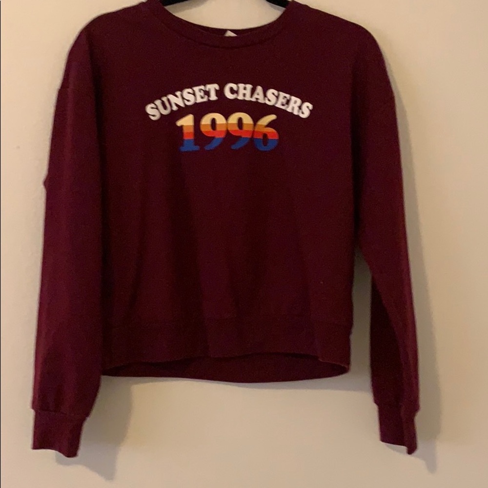 a cute Burgundy jacket